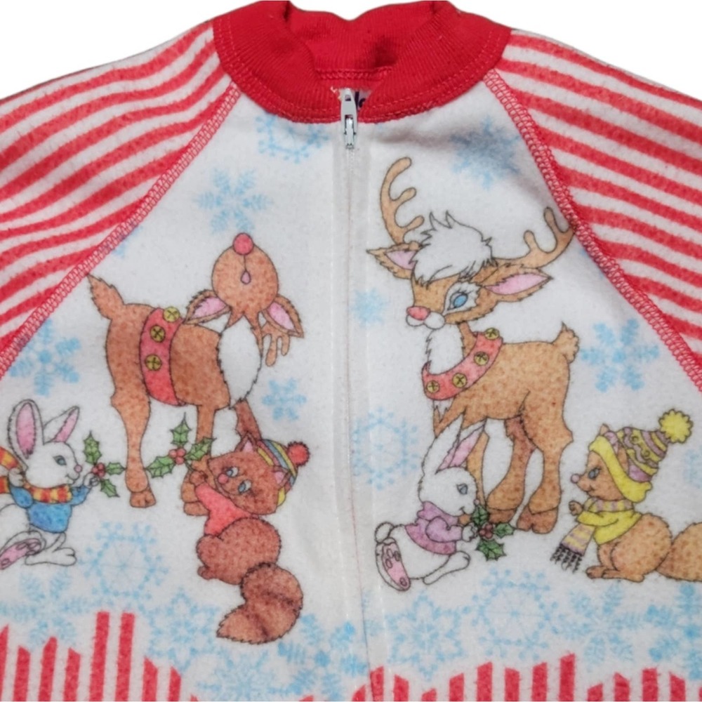 Vintage Christmas Pajamas Size 12mo - Picture 3 of 6